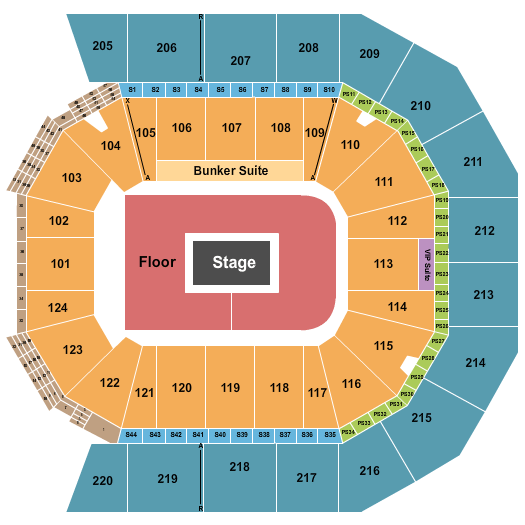 Moody Center ATX Billie Eilish Seating Chart